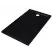 Rectangular ABS Shower Base Tray Black 70 x 120 cm