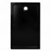 Rectangular ABS Shower Base Tray Black 70 x 120 cm