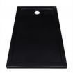 Rectangular ABS Shower Base Tray Black 70 x 120 cm