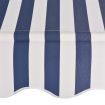 Manual Retractable Awning 400 cm Blue and White Stripes