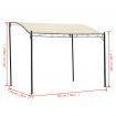 Gazebo Fabric Cream White
