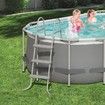 Bestway 4.27x2.50x1.00m Power Steel Frame Above Ground Oval Pool Set with Filter Pump