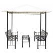 Garden Pavilion with Table and Benches 2.5x1.5x2.4 m