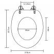 Toilet Seats with Hard Close Lids MDF Water