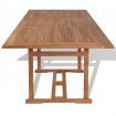Outdoor Dining Table Rectangular 240x90x75 cm Teak
