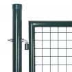 Garden Fence Gate 85.5x200 cm/100x250 cm Steel Green