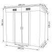 Garden Shed Green Metal