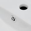 Ceramic Bathroom Sink Basin Faucet/Overflow Hole White Rectangular