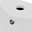 Ceramic Stand Bathroom Sink Basin Faucet/Overflow Hole White