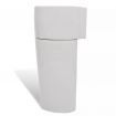 Ceramic Stand Bathroom Sink Basin Faucet/Overflow Hole White