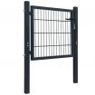 Fence Gate Steel Anthracite 106x150 cm