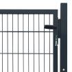 Fence Gate Steel Anthracite 106x150 cm