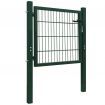 Fence Gate Steel Green 106x150 cm