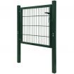 Fence Gate Steel Green 106x150 cm