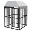 Heavy-Duty Outdoor Dog Kennel with Roof 120x120 cm