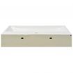 Basin with Faucet Hole Ceramic White 76x42.5x14.5 cm