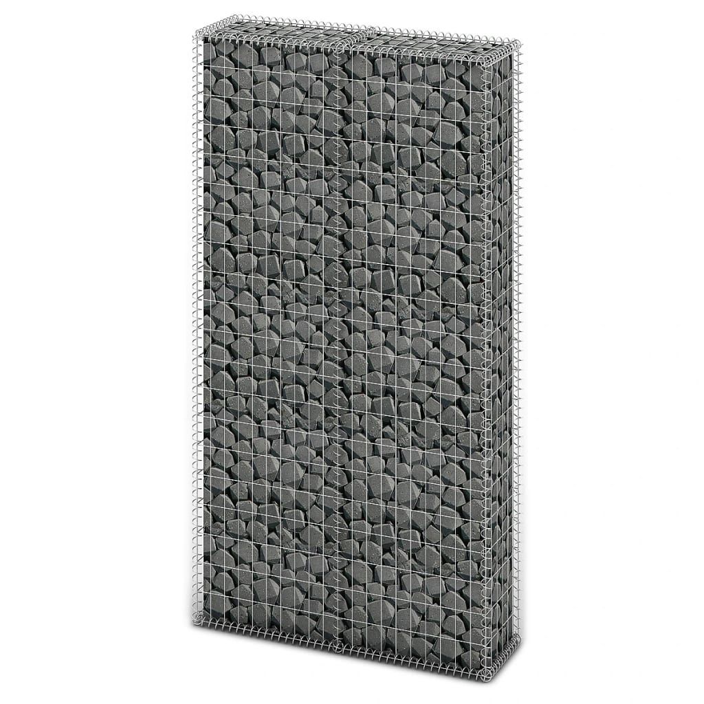 Gabion Basket Steel 85x30x200 cm Silver