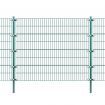 Fence Panel with Posts Green Iron 6x1.6 m