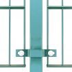 Fence Panel with Posts Green Iron 6x1.6 m