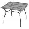 5 Piece Outdoor Dining Set Steel Anthracite