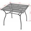 5 Piece Outdoor Dining Set Steel Anthracite