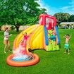 5 In 1 Inflatable Castle Water Park Slide Splash Pool 3.66x3.37m Outdoor Play Gym Activity Center