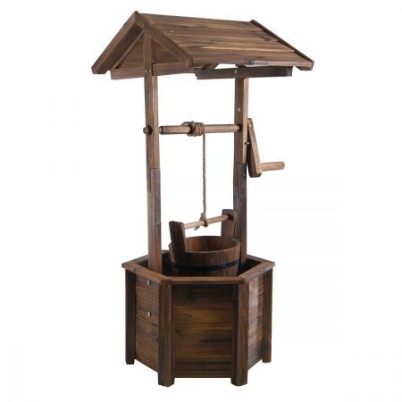 Wooden Wishing Well Garden Feature | Crazy Sales