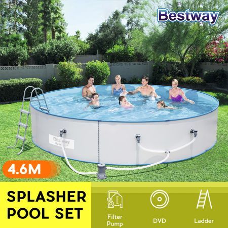Bestway 4.60x0.90m Hydrium Splasher Above Ground Pool Set with Filter Pump