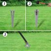 Euro Fence Set with Ground Spikes 25x1 m Steel Grey