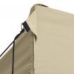 Foldable Tent Pop-Up with 4 Side Walls 3x6 m Cream White