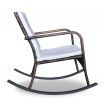 Garden Rocking Chair Poly Rattan Brown