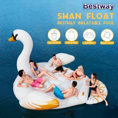 giant swan float 6 person