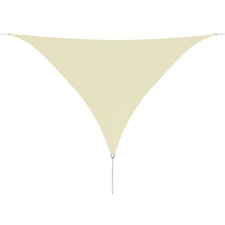 Sunshade Sail Oxford Fabric Triangular 5x5x5 m Cream