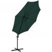 Cantilever Umbrella 3 m Round Aluminium Green