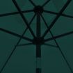 LED Cantilever Umbrella 3 m Green