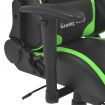 Reclining Office Racing Chair with Footrest Green