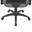 Reclining Office Racing Chair Artificial Leather Grey