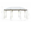 Gazebo Cream White 530x350x265 cm