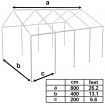 Frame for 8x4 m Marquee Steel