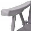 Folding Garden Chairs 2 pcs with Cushions Steel Grey