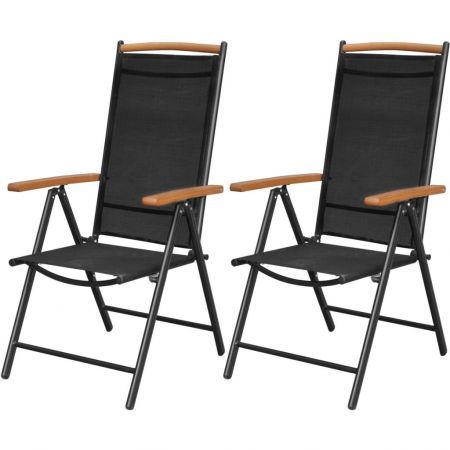 black foldable garden chairs