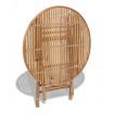 5 Piece Folding Outdoor Dining Set Bamboo