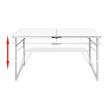 Foldable Camping Table Aluminium 120 x 60 cm