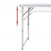 Foldable Camping Table Aluminium 120 x 60 cm