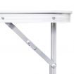 Foldable Camping Table Aluminium 120 x 60 cm