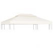 Water-proof Gazebo Cover Canopy 310 g / m²  Cream White 3 x 4 m