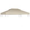 Water-proof Gazebo Cover Canopy Replacement 310 g / m² Beige 3 x 4 m