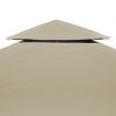 Water-proof Gazebo Cover Canopy Replacement 310 g / m² Beige 3 x 4 m