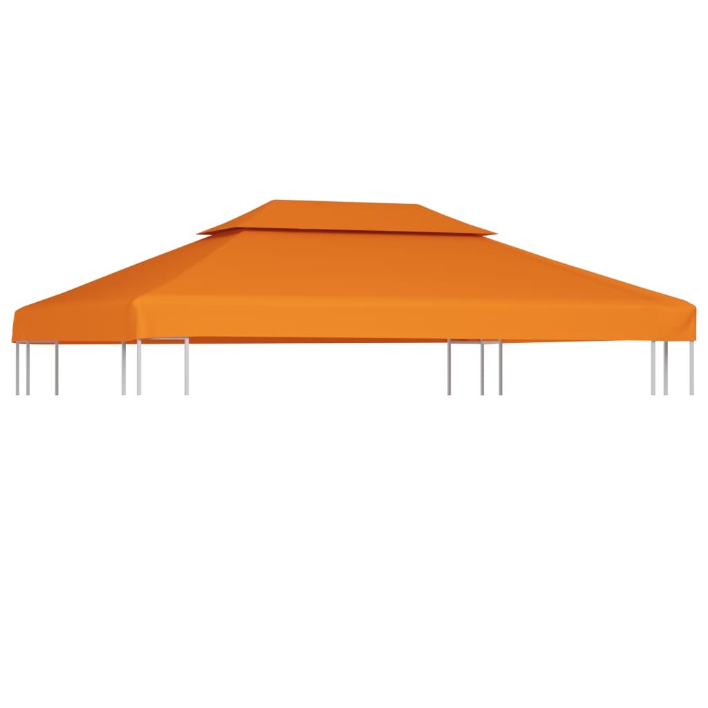 Water-proof Gazebo Cover Canopy 310 g/m² Orange 3 x 4 m