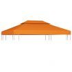 Water-proof Gazebo Cover Canopy 310 g/m² Orange 3 x 4 m